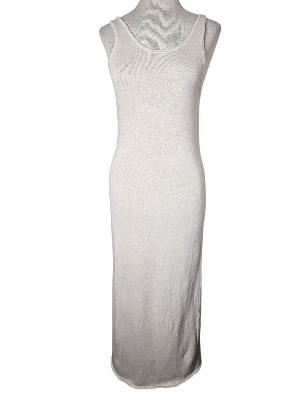 Shaina Mote Maxi Tank Dress S Organic Cotton Sleeveless Minimalist Resortwear